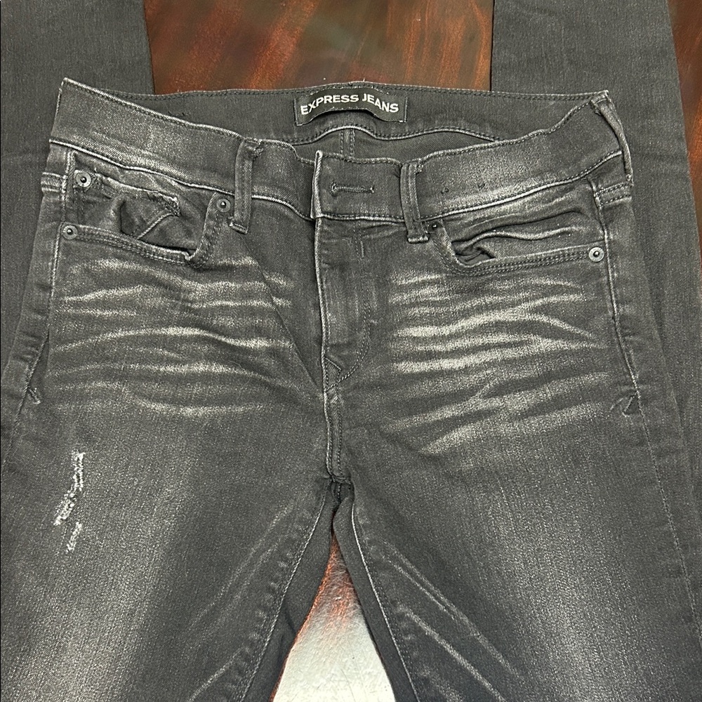 Express Gray Women Jeans Jeggings